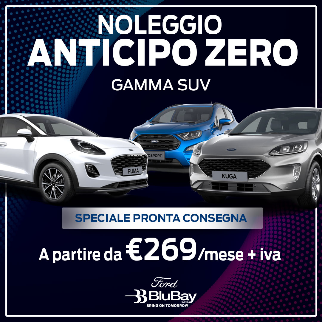 SPECIALE NOLEGGIO ANTICIPO ZERO - Gamma SUV in PRONTA CONSEGNA