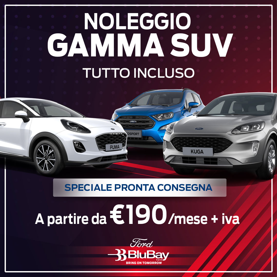  SPECIALE NOLEGGIO  - Gamma SUV in PRONTA CONSEGNA