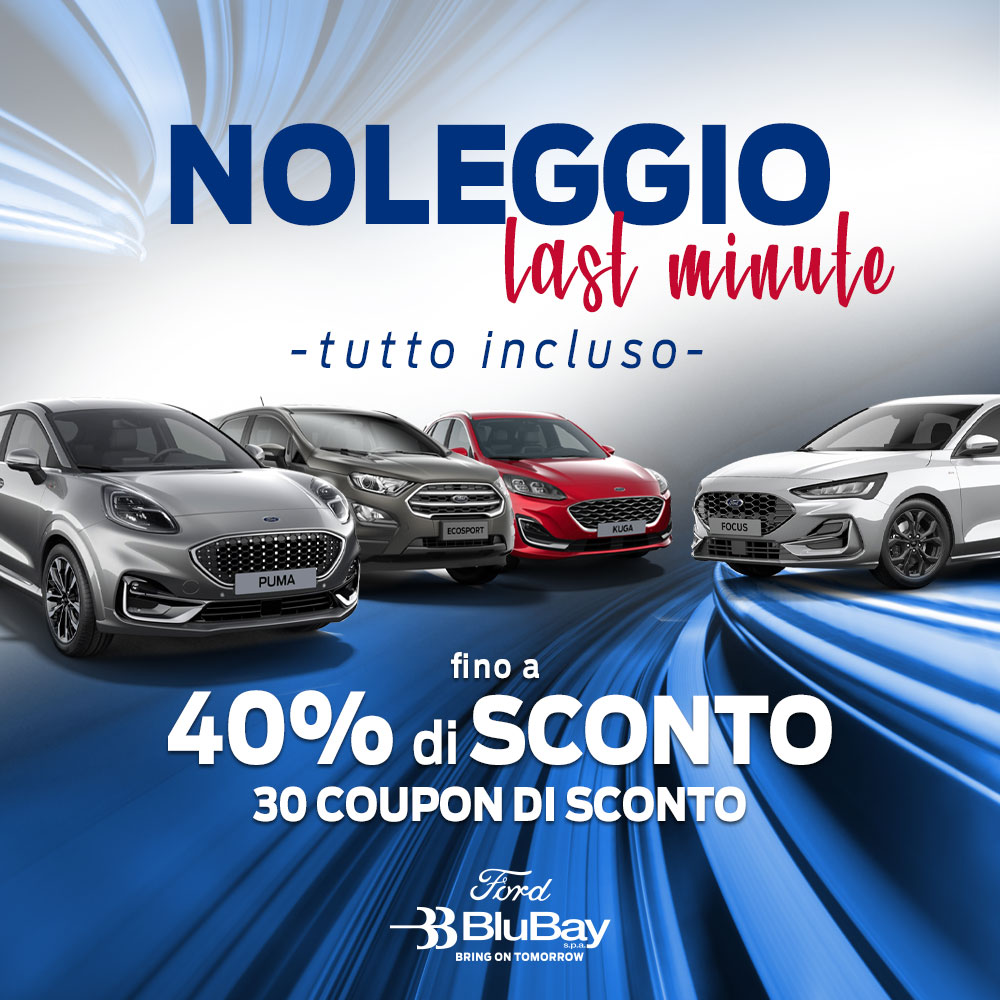 SPECIALE NOLEGGIO LAST MINUTE in PRONTA CONSEGNA