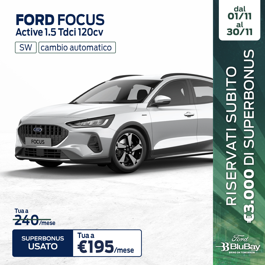 Focus Active 1.5 Tdci 120cv