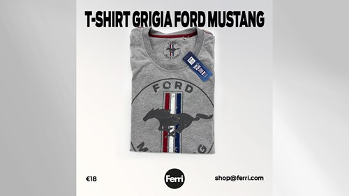 T-Shirt Grigia Ford Mustang | €18