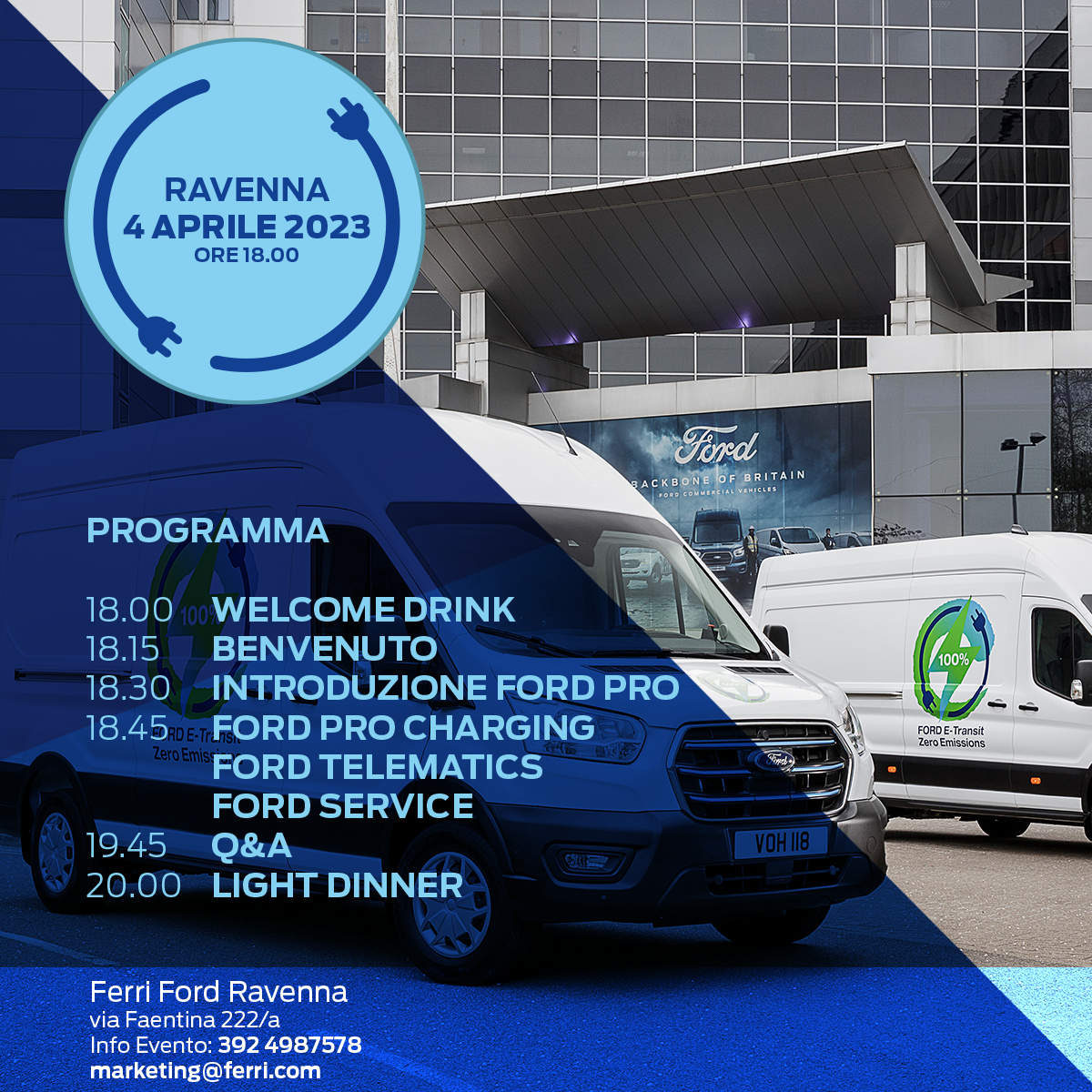 Il primo evento Ferri Electric per veicoli commerciali e flotte aziendali