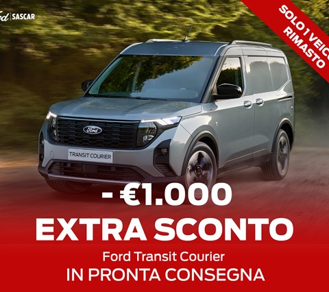 € 1.000 di SCONTO su Transit Courier in PRONTA CONSEGNA 