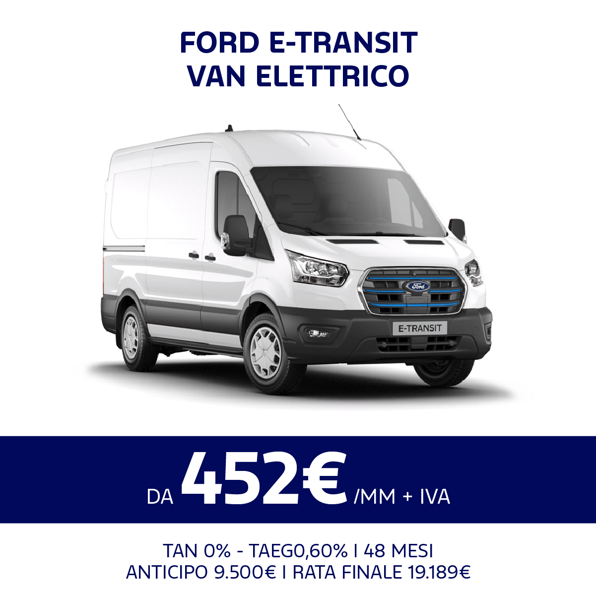 Promo Ford e-transit van
