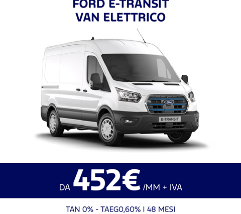 Promo Ford e-transit van