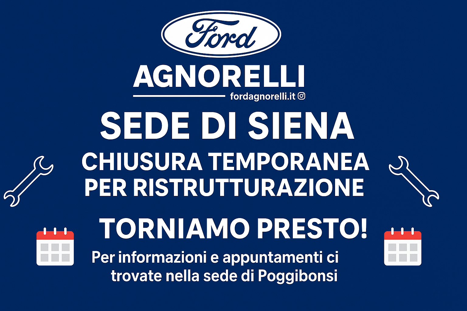 💙 La sede di Siena si prende una piccola pausa!