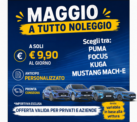 Noleggio a € 9,90 al giorno