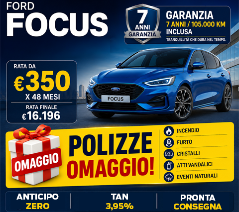 Focus Days: polizze omaggio e anticipo zero