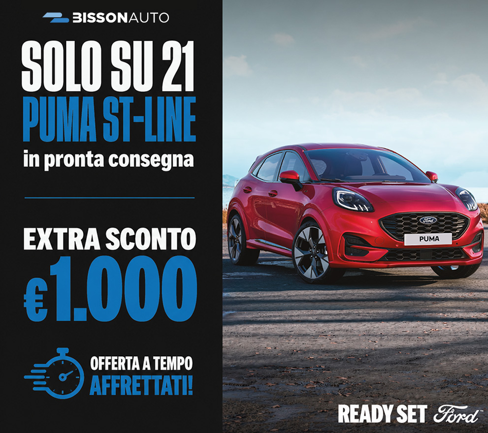 Ford Puma ST-Line in pronta consegna con Extra Sconto €1.000 | Bisson Auto