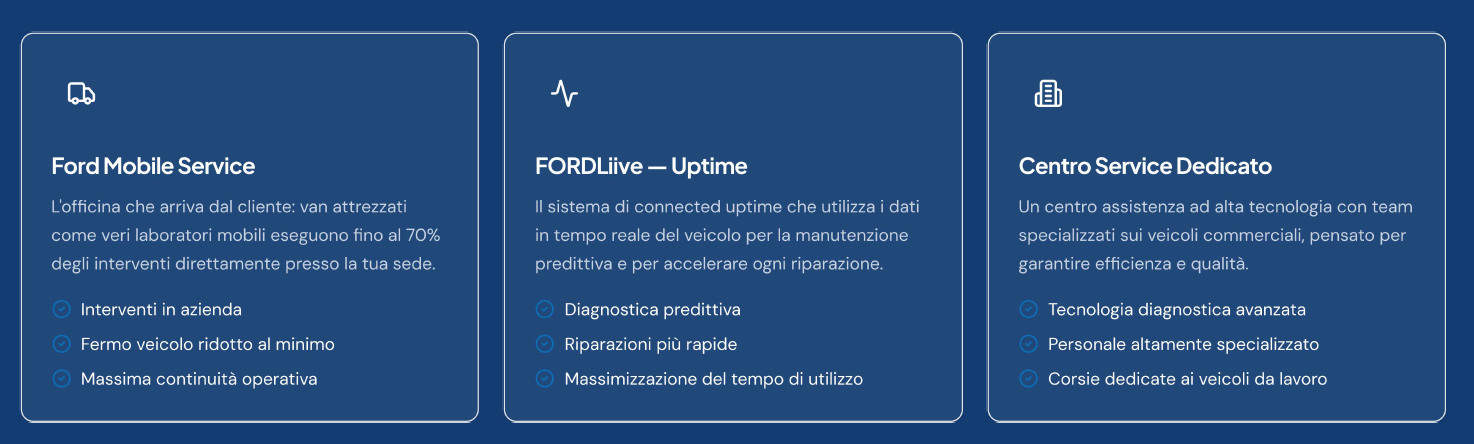 Assistenza che tiene la tua flotta sempre attiva
